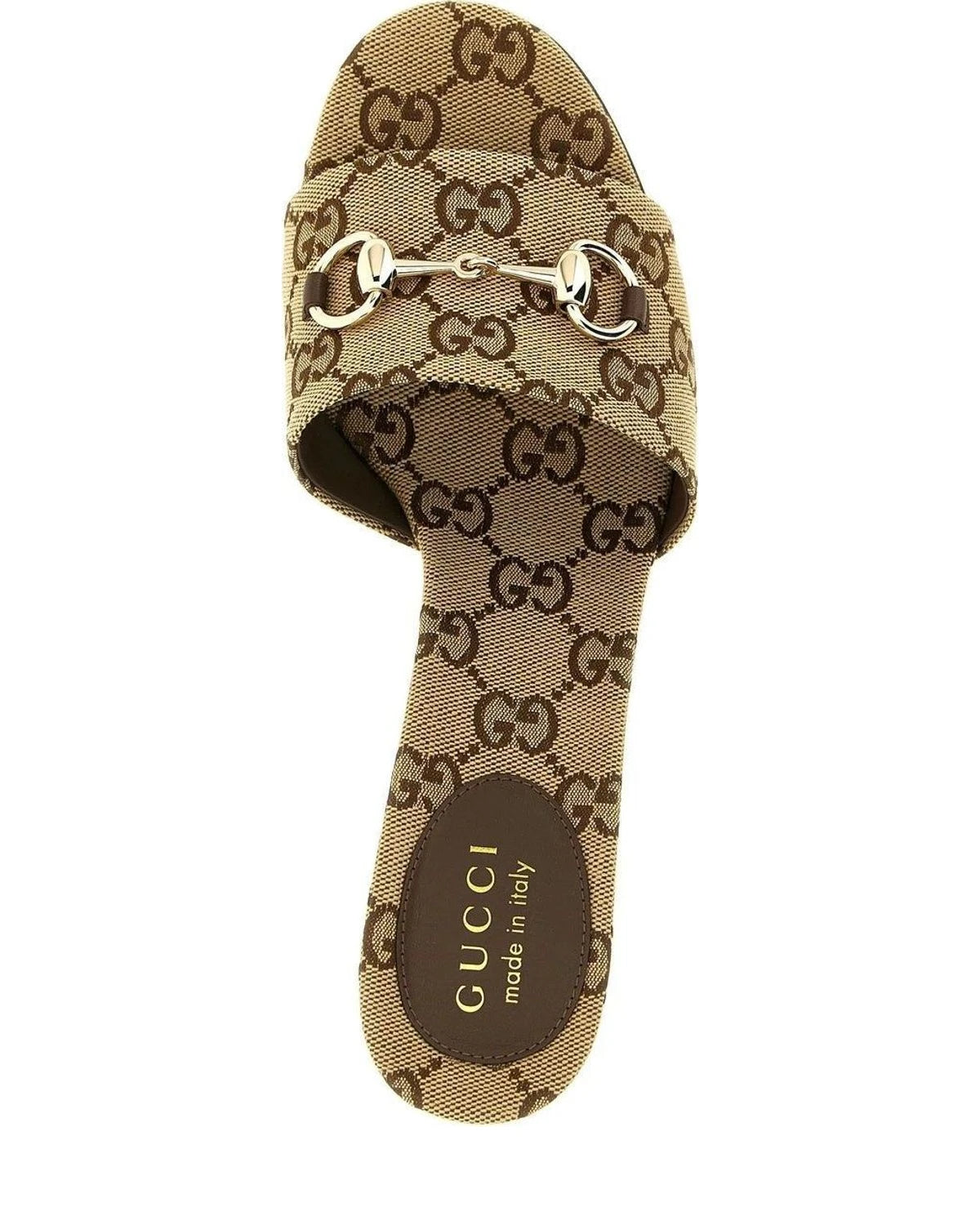 Gucci Slides in beige, Cotton — view 4