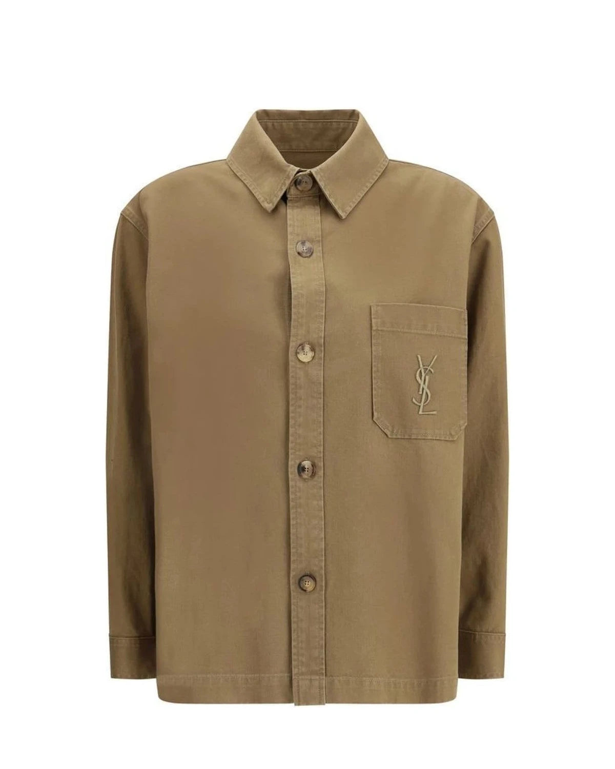 Saint Laurent Trucker Jacket in beige, Cotton