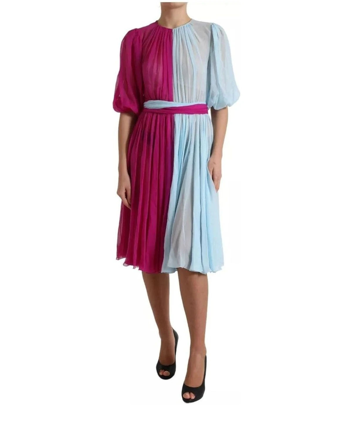 Dolce & Gabbana Dresse in pink, Silk — view 4