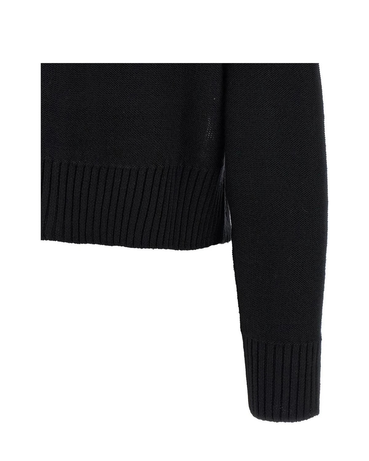 MM6 Maison Margiela Sweater in black, Virgin Wool — view 4