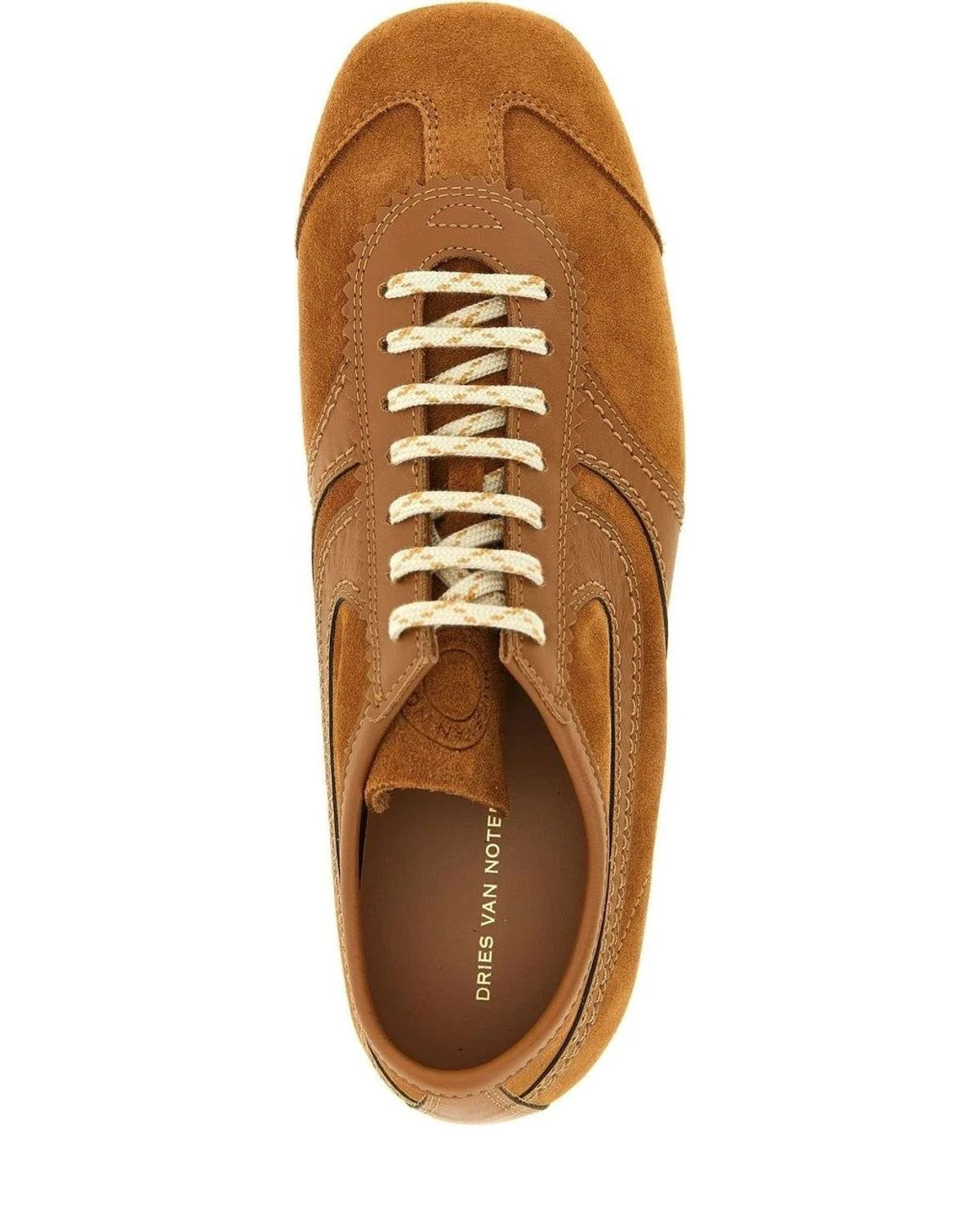 Dries Van Noten Sneakers in brown, Calfskin Leather — view 4