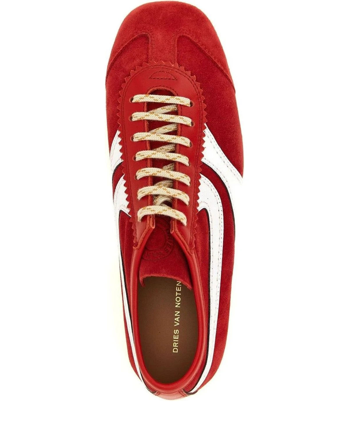 Dries Van Noten Sneakers in red, Calfskin Leather — view 4