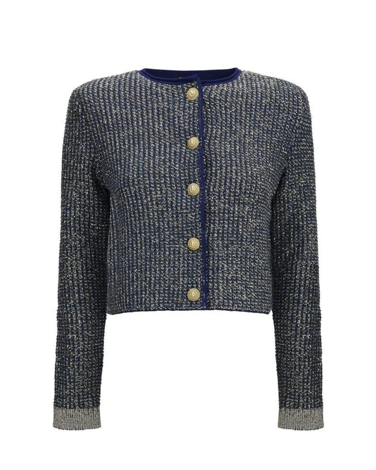 Balmain Cardigan in blue, Polyamide