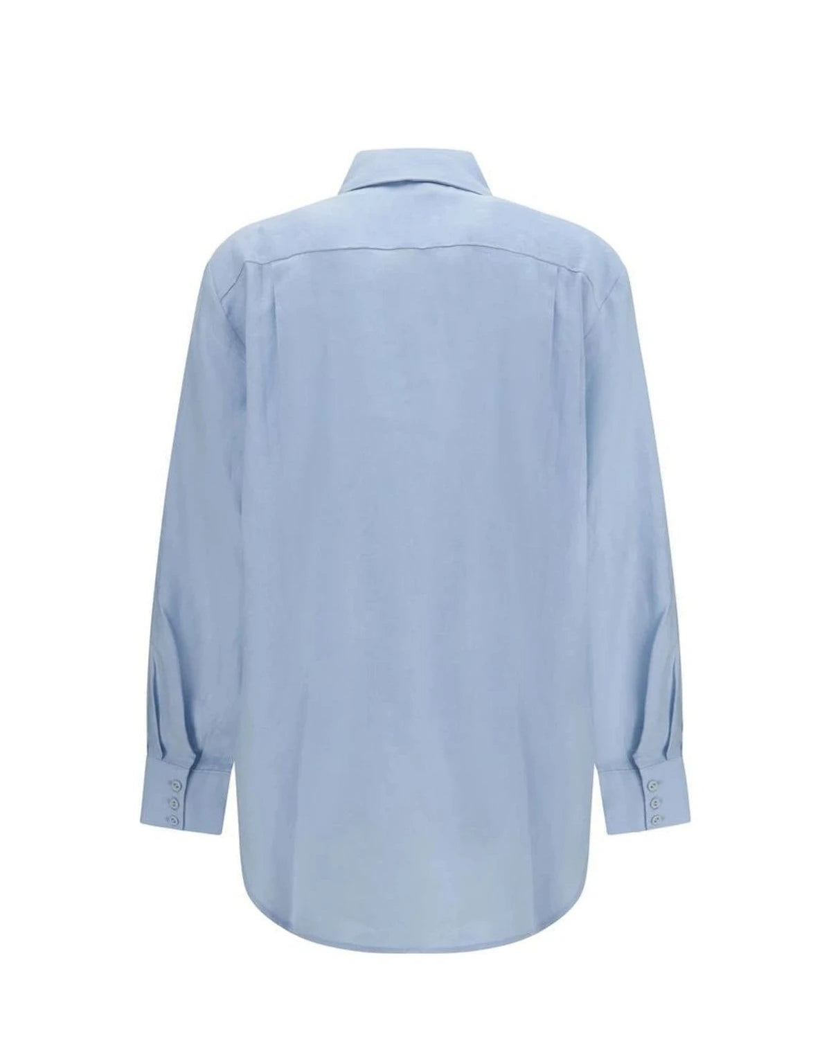 Alemais Dress Shirt in blue, Linen — view 2