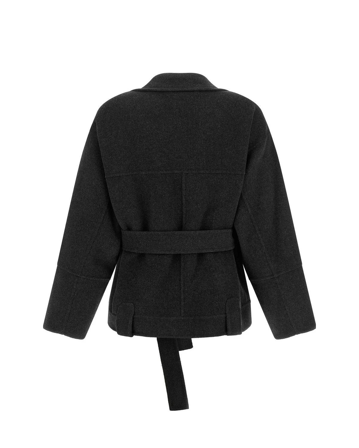 Khaite Bolero Jacket in gray, Wool โ view 2