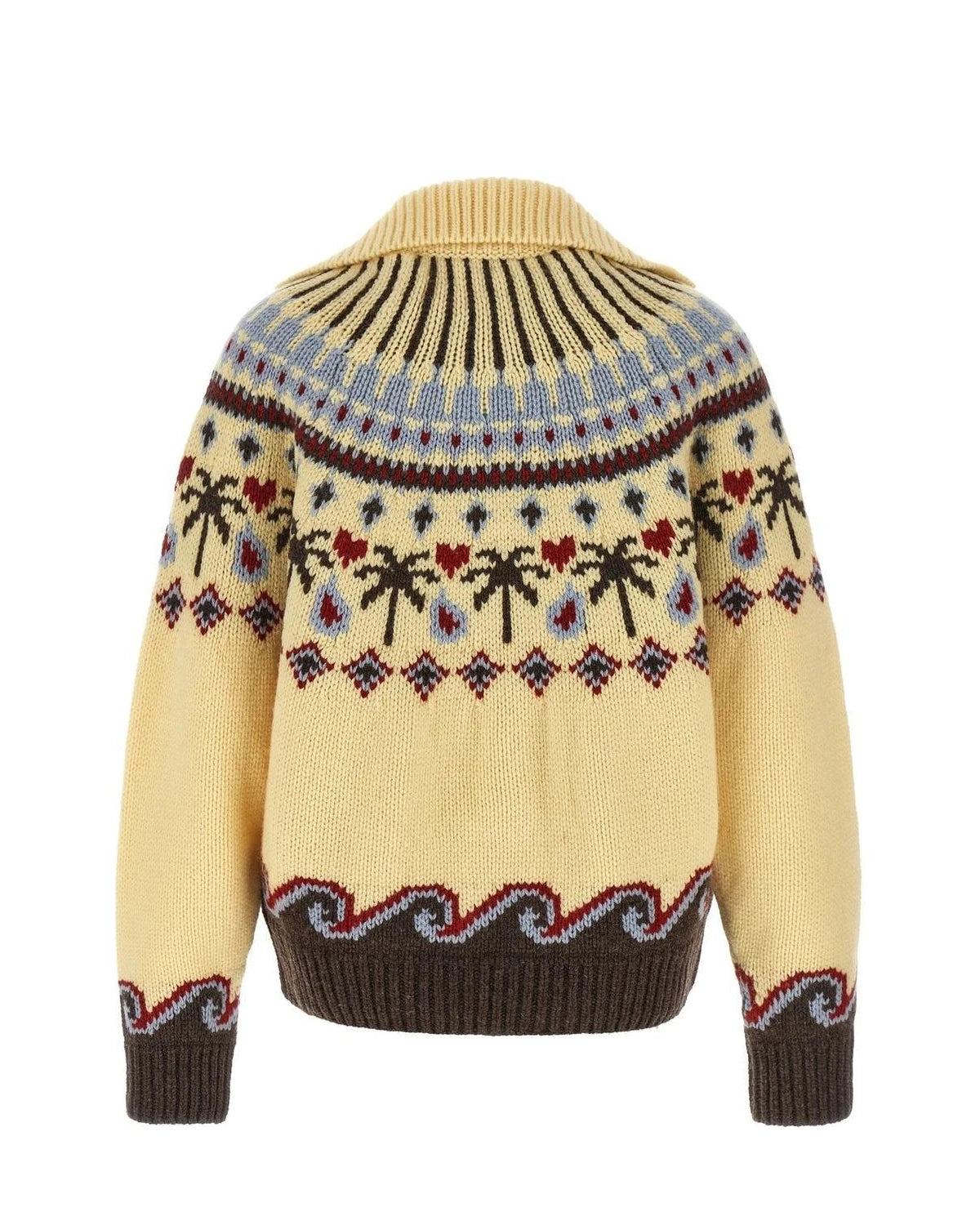 Alanui Cardigan in multicolor, Virgin Wool β view 2