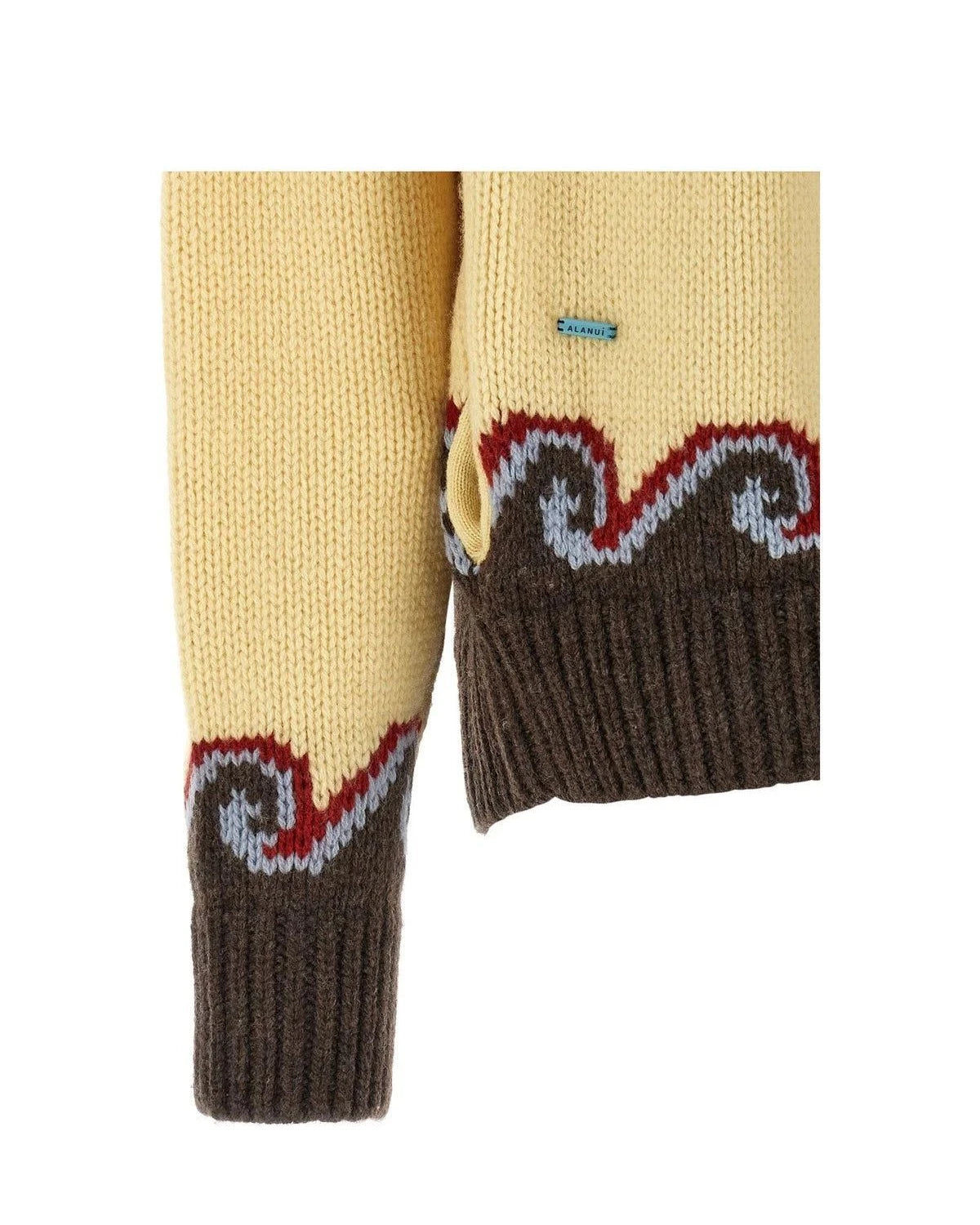 Alanui Cardigan in multicolor, Virgin Wool β view 4