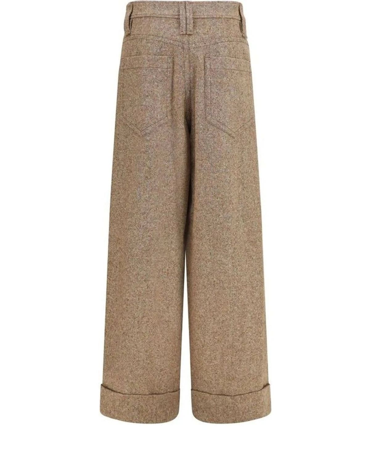 Brunello Cucinelli Palazzo Pant in beige, Merino Wool — view 2