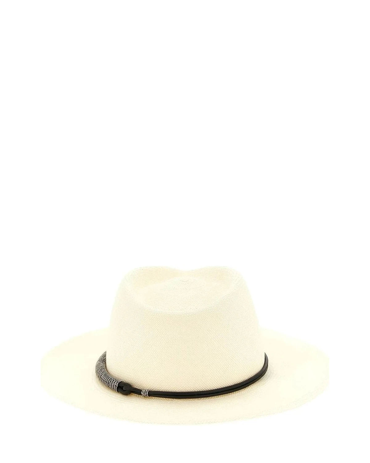 Brunello Cucinelli Panama Hat in beige — view 3