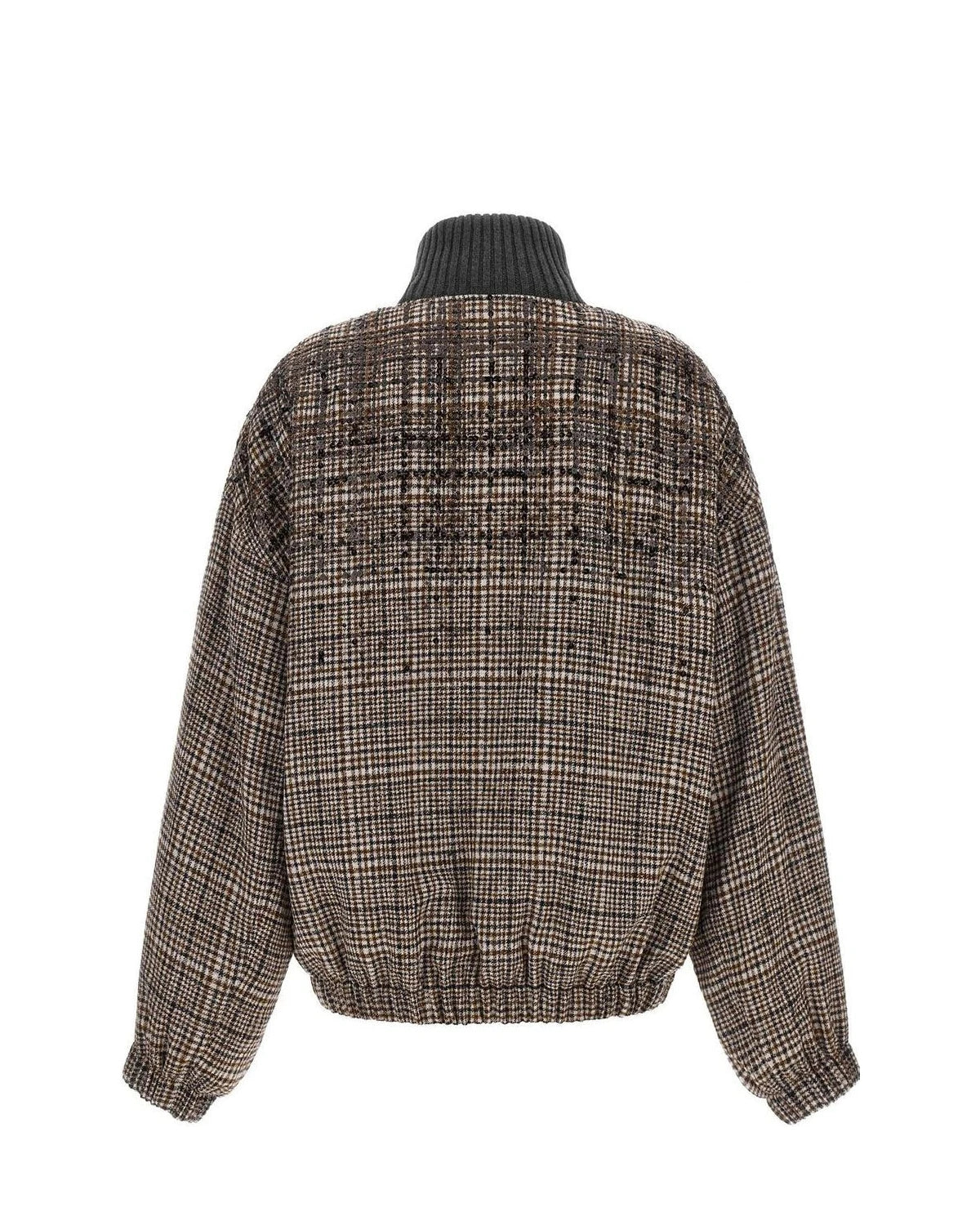 Brunello Cucinelli Bomber Jacket in brown, Alpaca — view 2