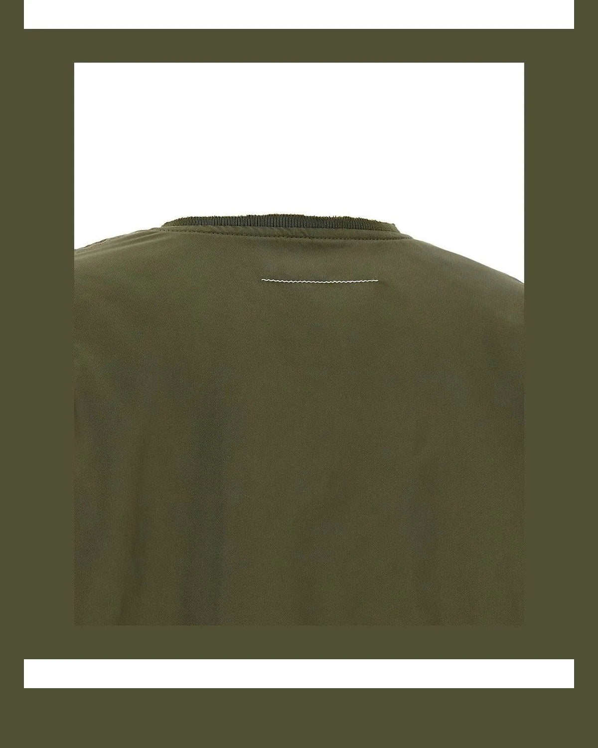 MM6 Maison Margiela Bomber Jacket in green, Polyamide — view 5