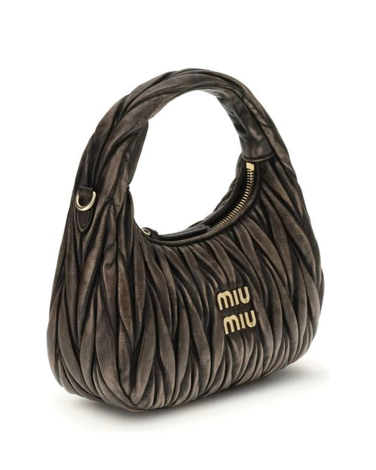 Miu Miu Shoulder Bag in brown, Lamb — view 2