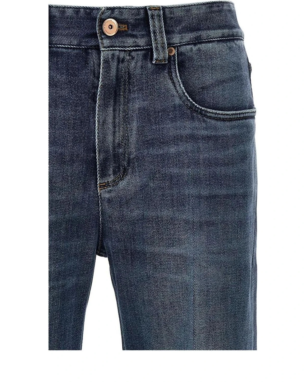 Brunello Cucinelli Jean in blue, Cotton — view 3