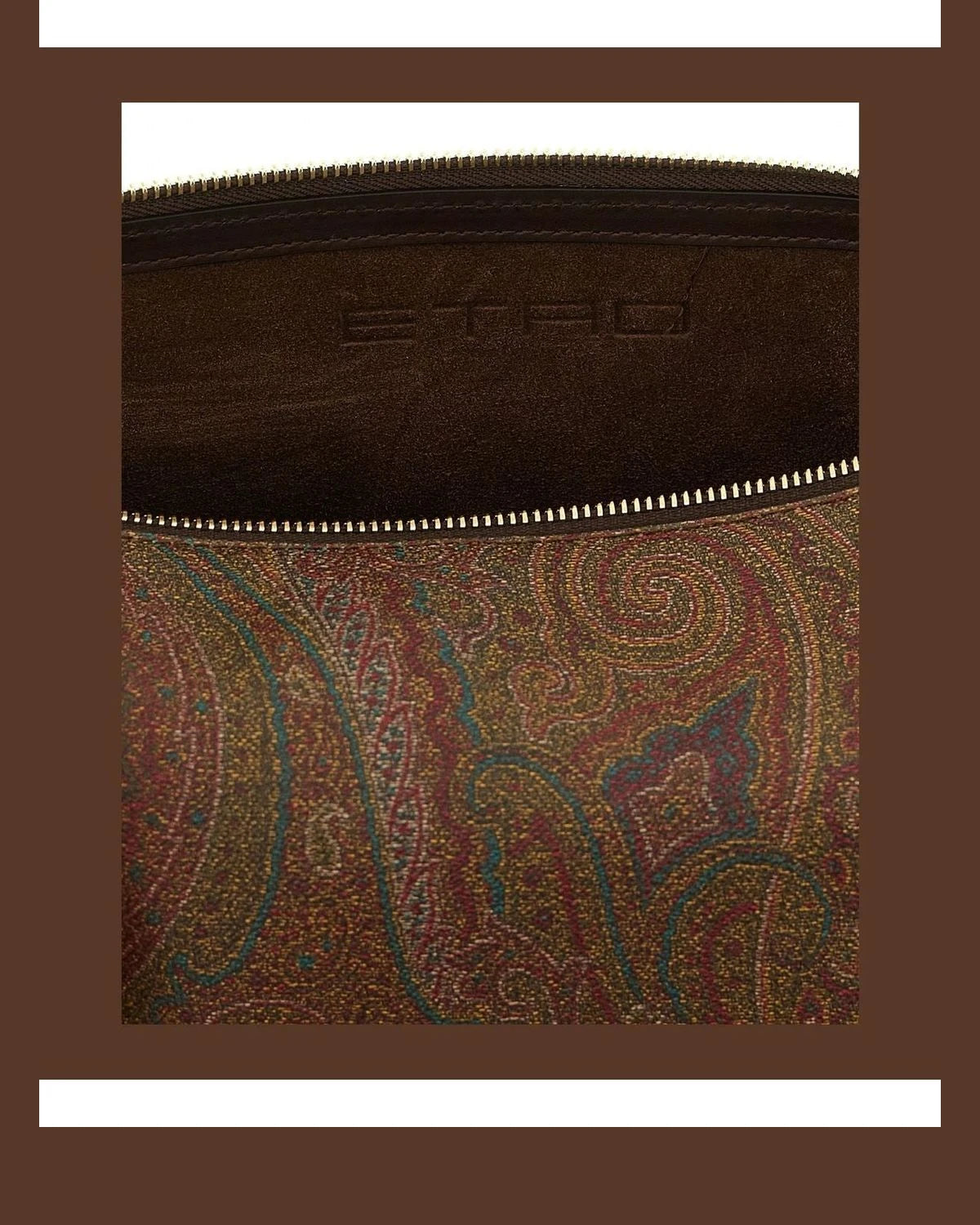 Etro Cross Body Bag in brown, Cotton — view 4