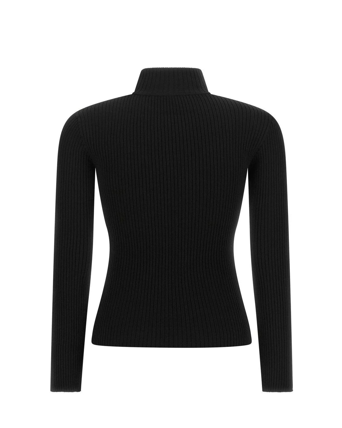 Courrèges Sweater in black, Viscose — view 2