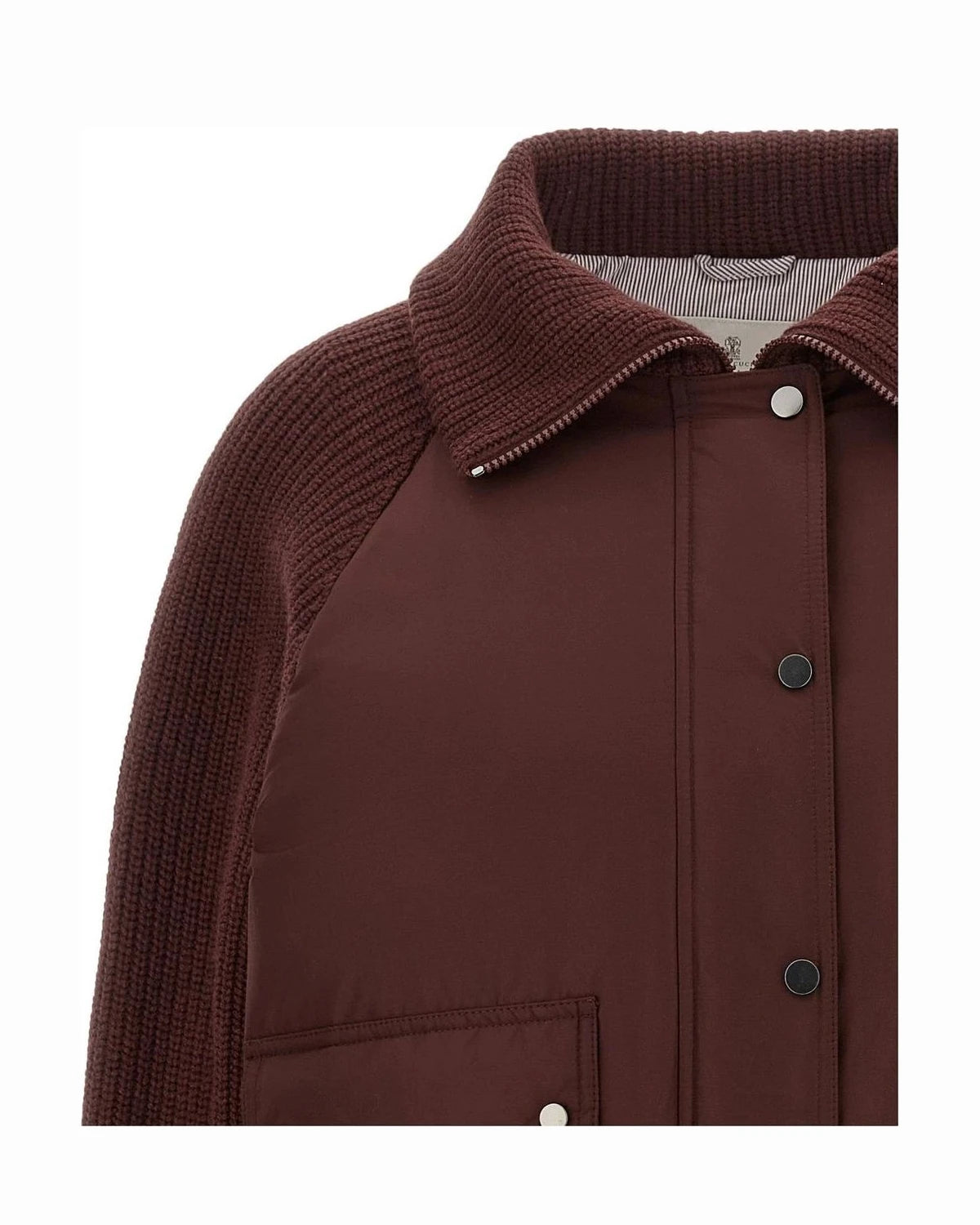 Brunello Cucinelli Bomber Jacket in red — view 3