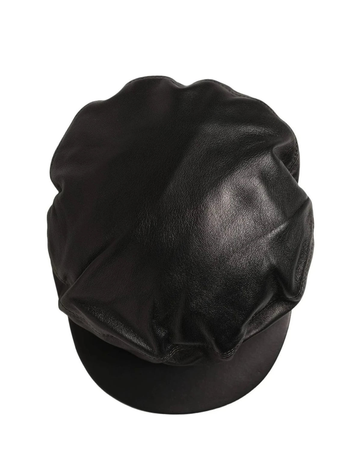 Dolce & Gabbana Newsboy Cap in black, Lamb Leather โ view 6