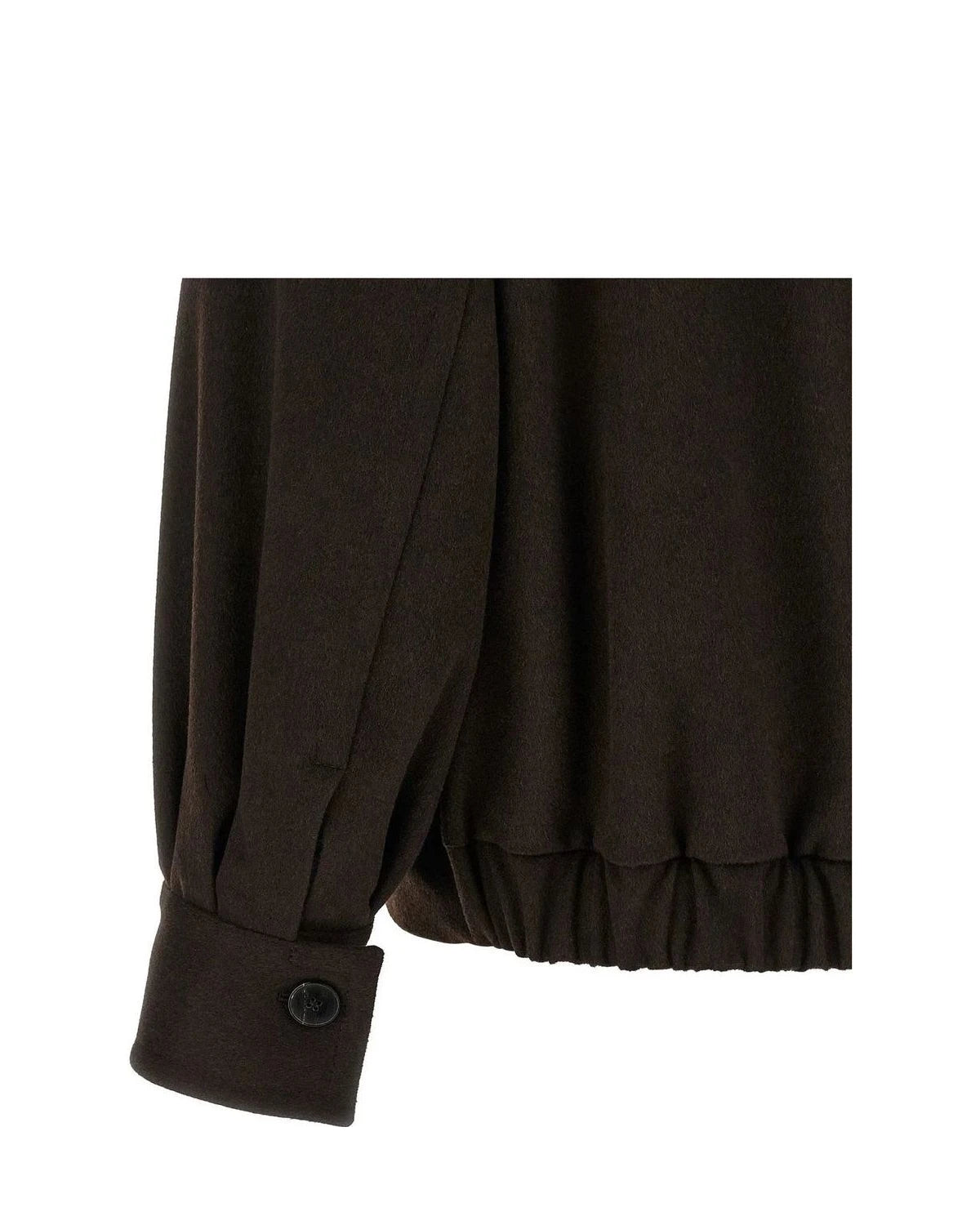 Alberto Biani Bomber Jacket in brown, Wool — view 4
