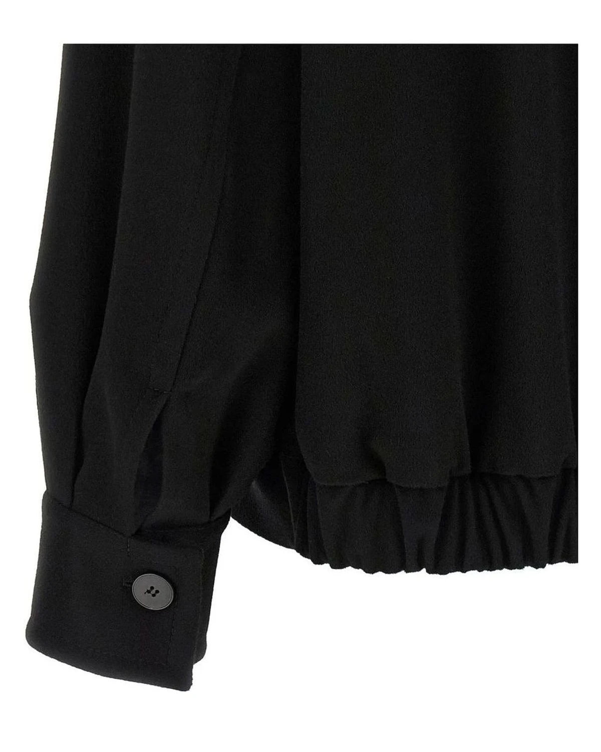 Alberto Biani Bomber Jacket in black, Wool — view 4