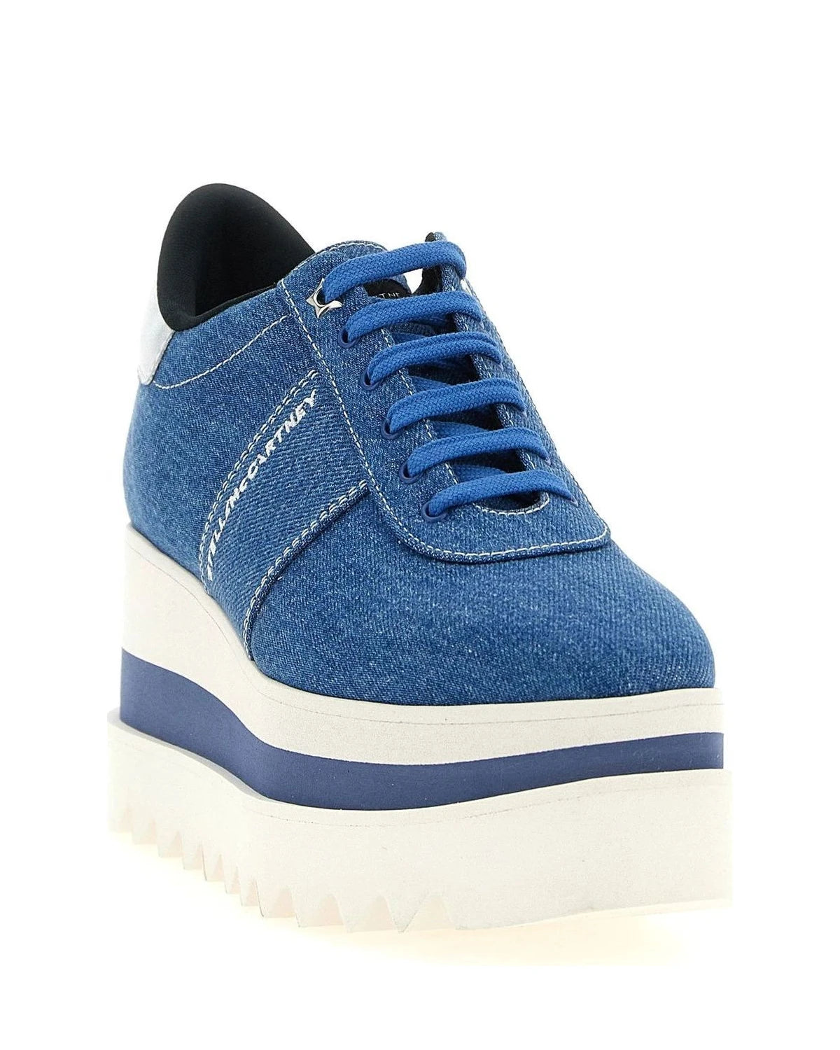 Stella McCartney Wedges in blue, Eva — view 2