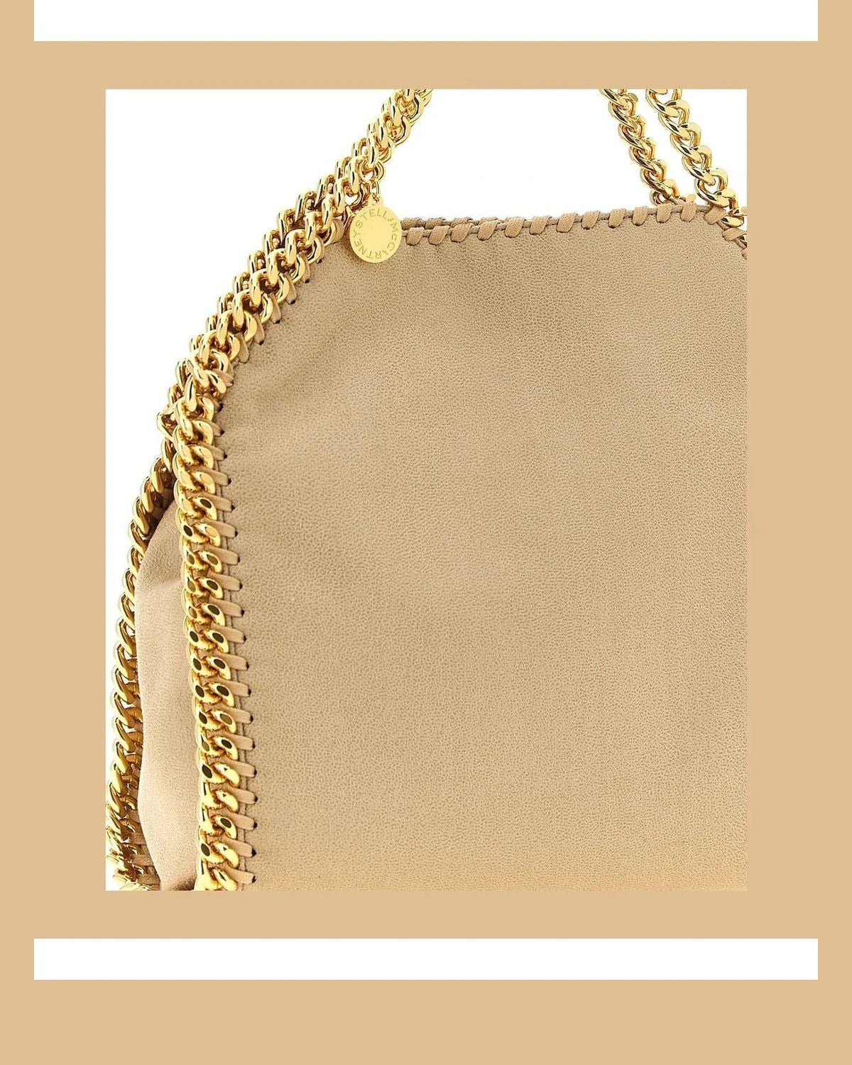 Stella McCartney Shoulder Bag in beige, Polyester — view 3