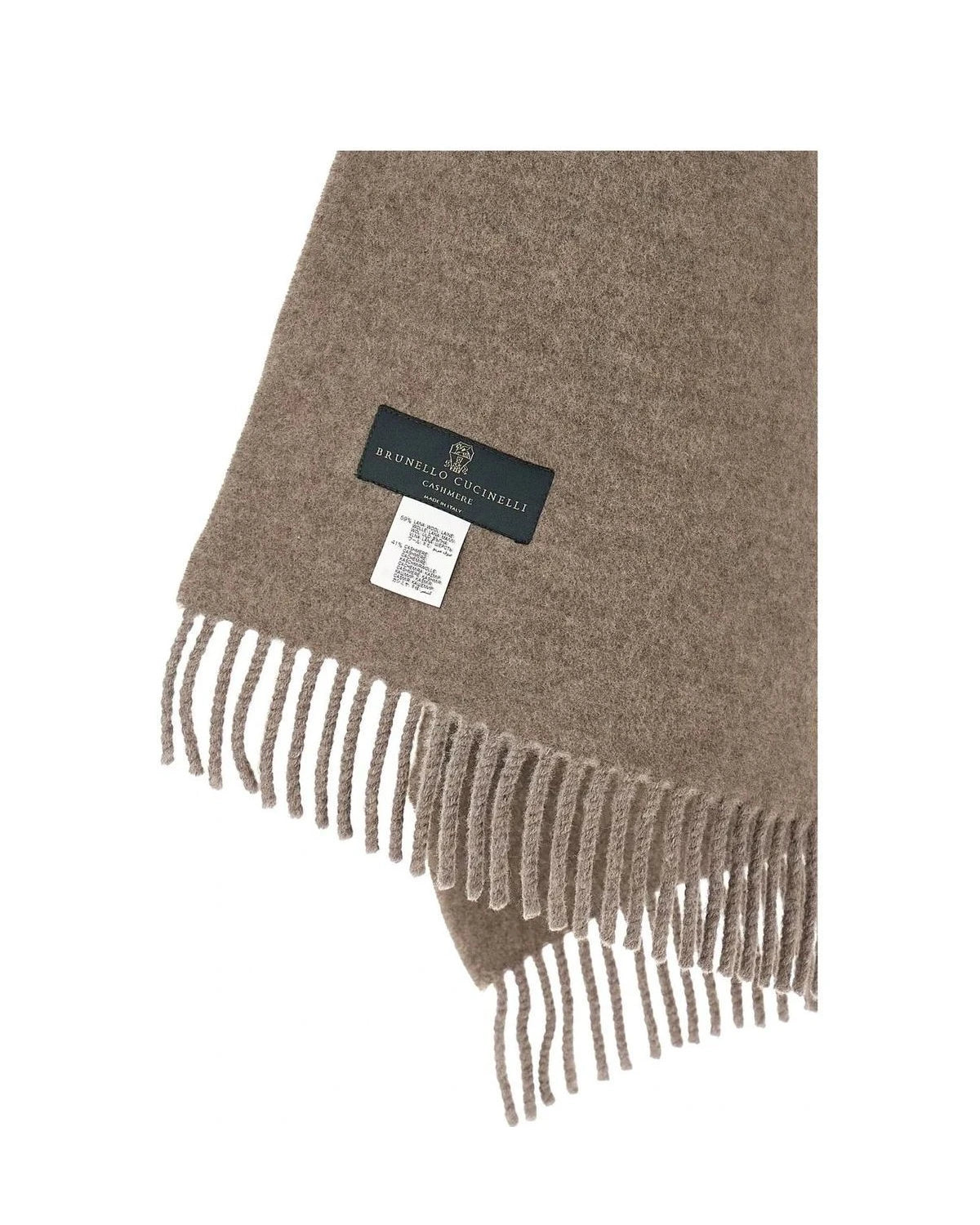 Brunello Cucinelli Scarves & Shawl in brown, Wool — view 4