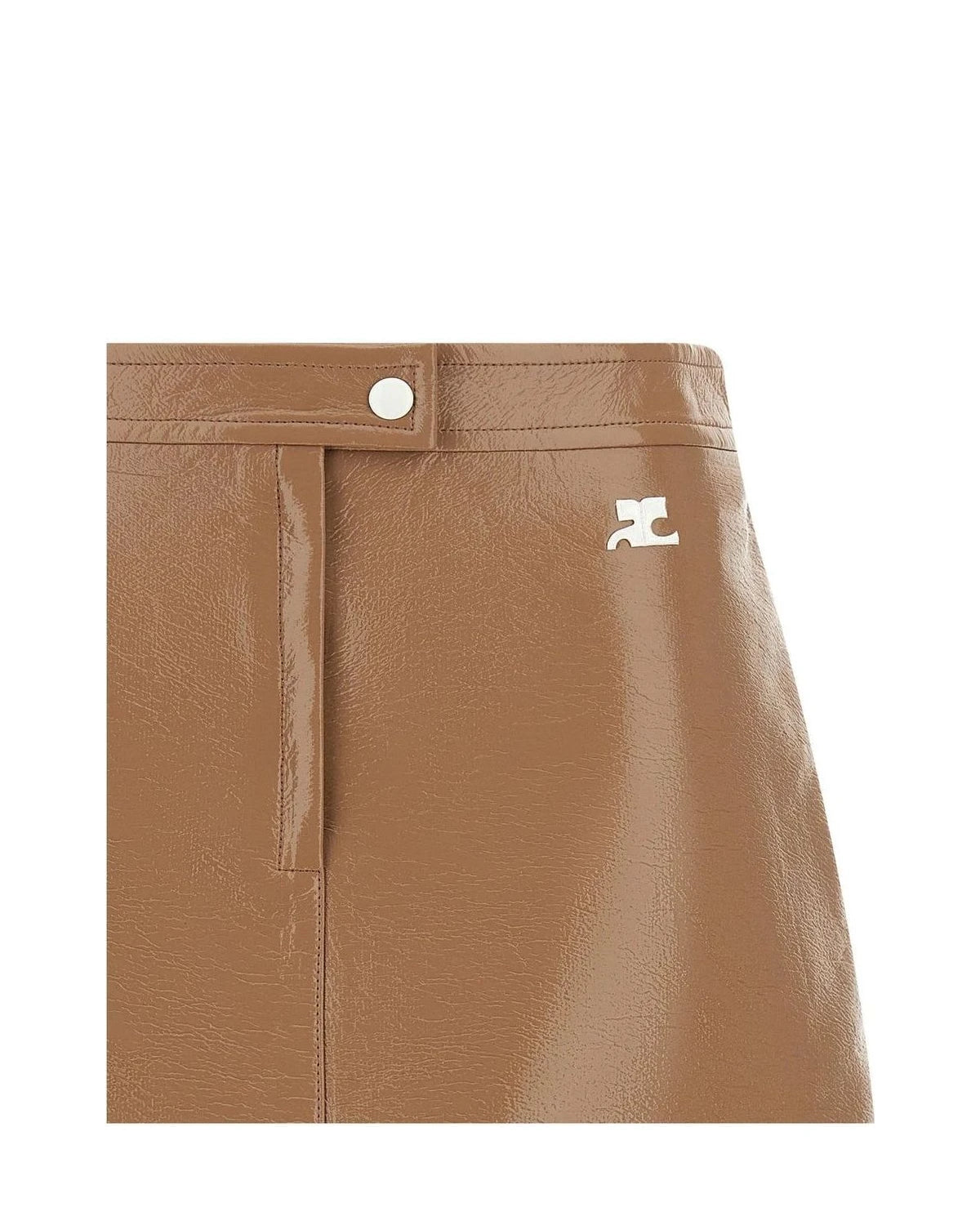 Courrèges Skirt in beige, Cotton — view 3