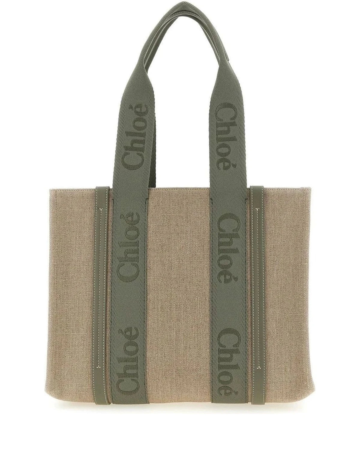 Chloé Tote Bag in beige, Linen