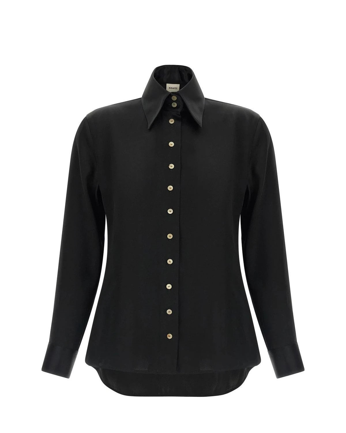 Khaite Dress Shirt in black, Acetate