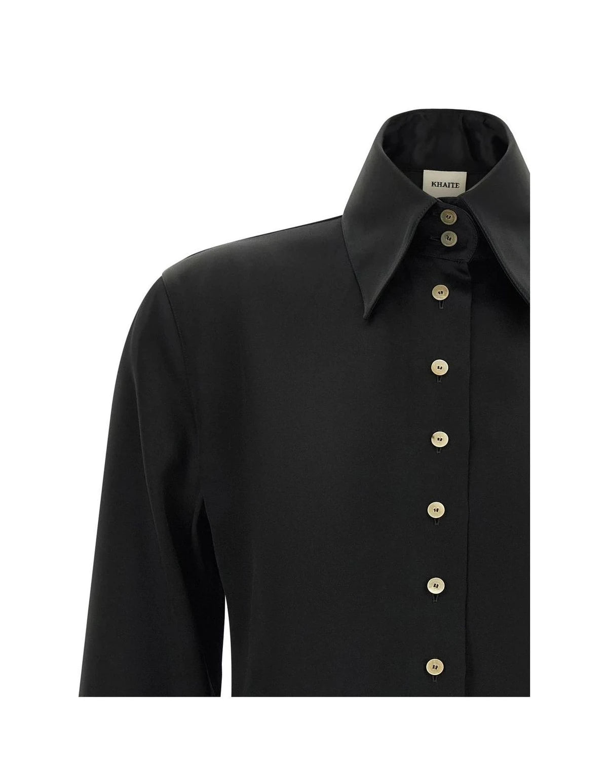 Khaite Dress Shirt in black, Acetate — view 3