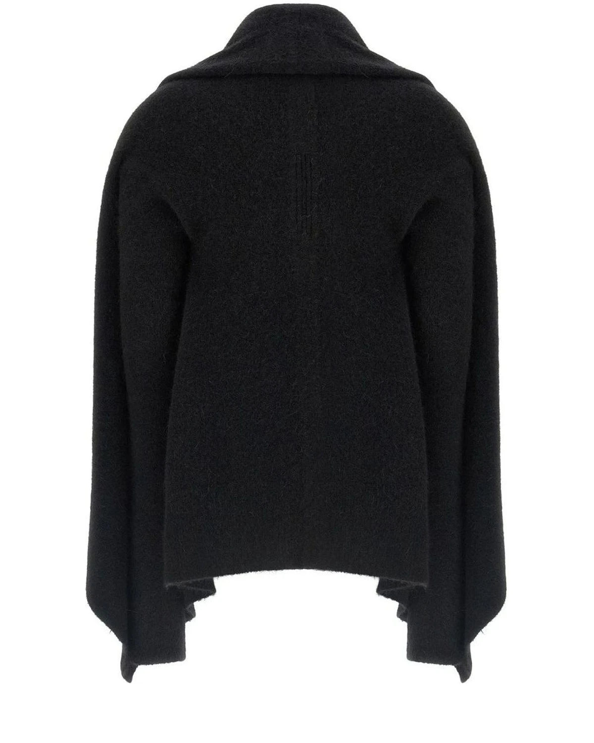 Rick Owens Cardigan in black, Alpaca — view 2