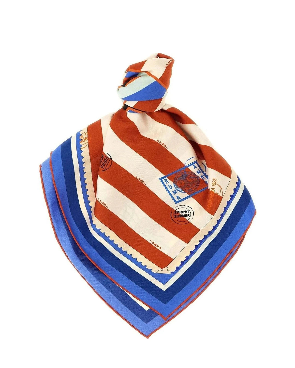 Fendi Striped Silk Scarf in Multicolor | Glam Steals