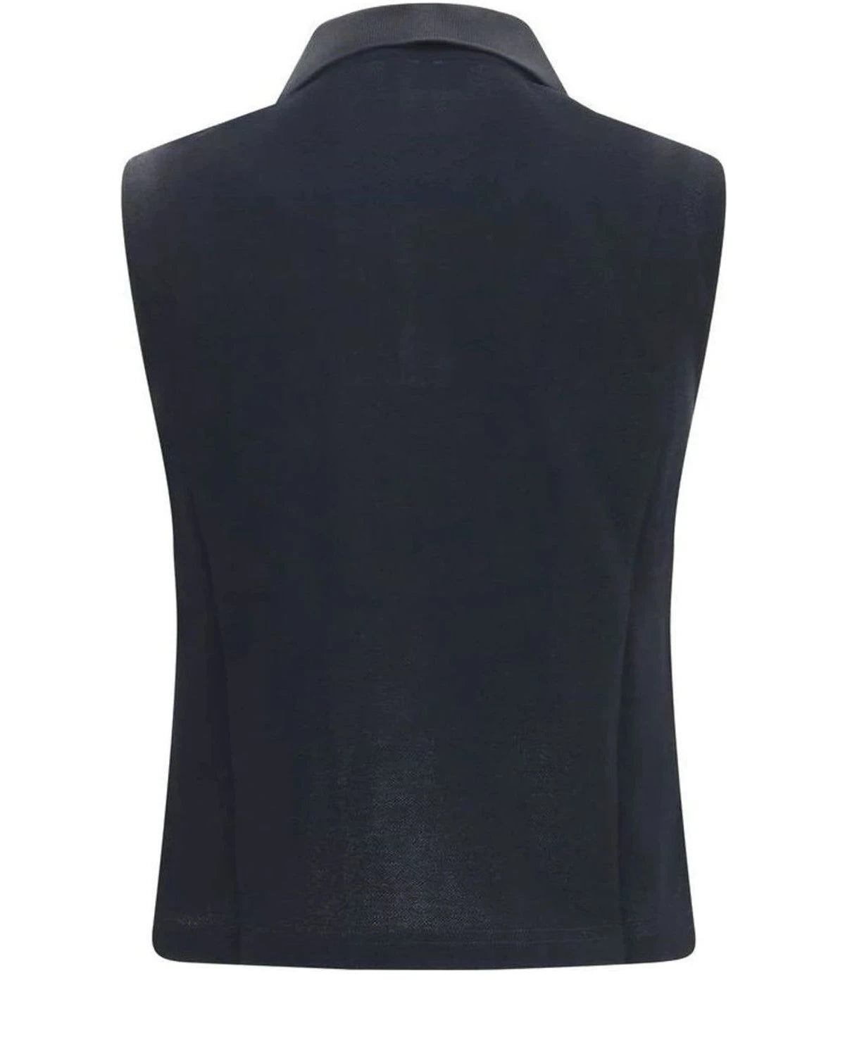 Saint Laurent Polo in navy, Recycled Cotton — view 2
