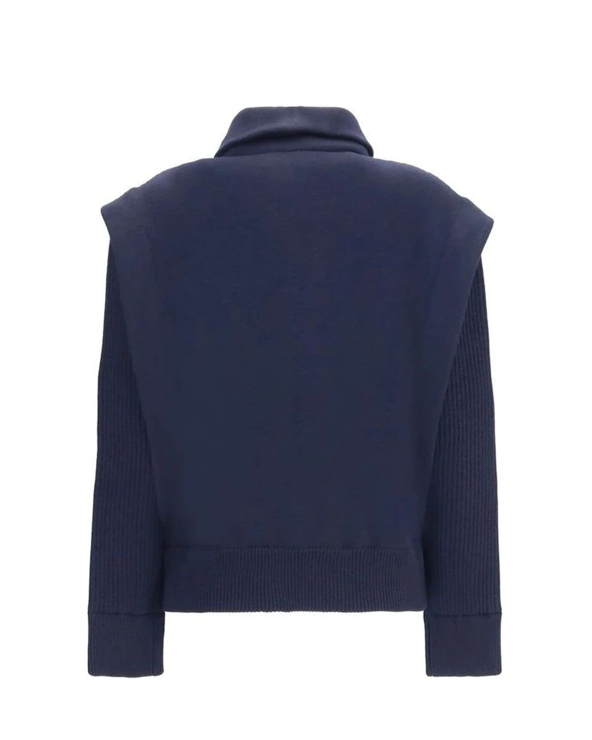 Giorgio Armani Bomber Jacket in blue, Fleece Wool — view 2