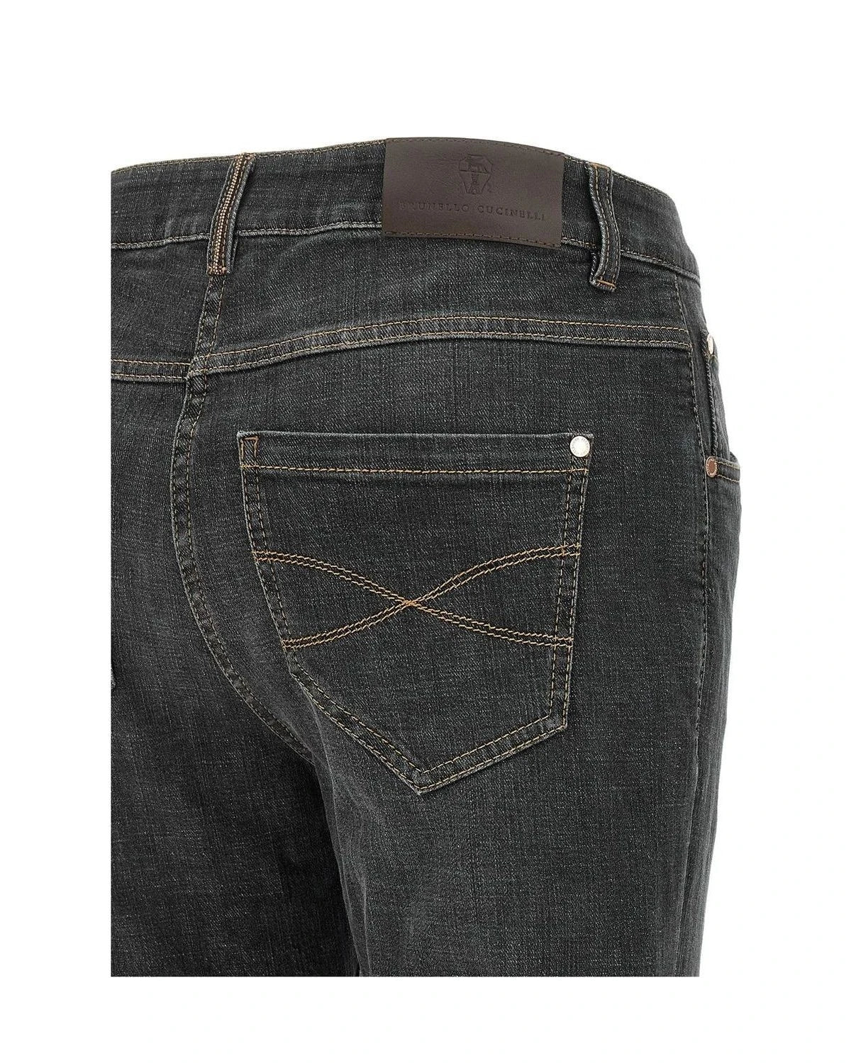 Brunello Cucinelli Jean in gray, Cotton — view 4