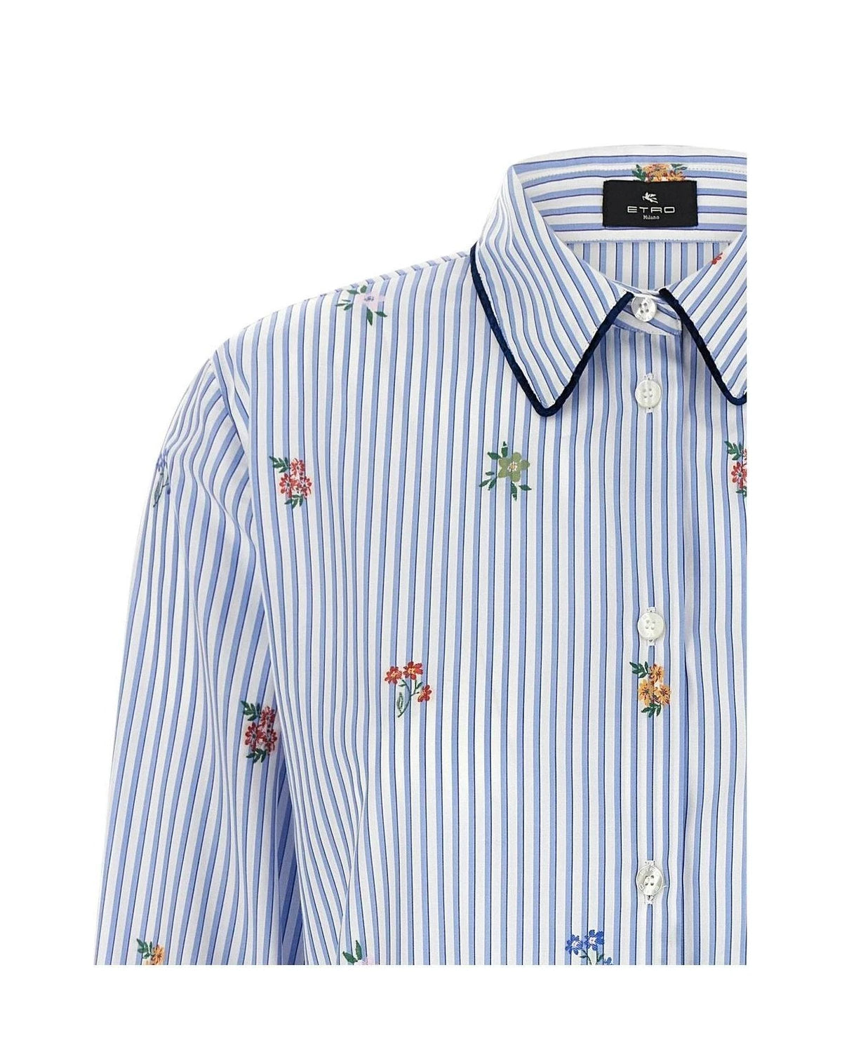 Etro Dress Shirt in blue, Cotton — view 3