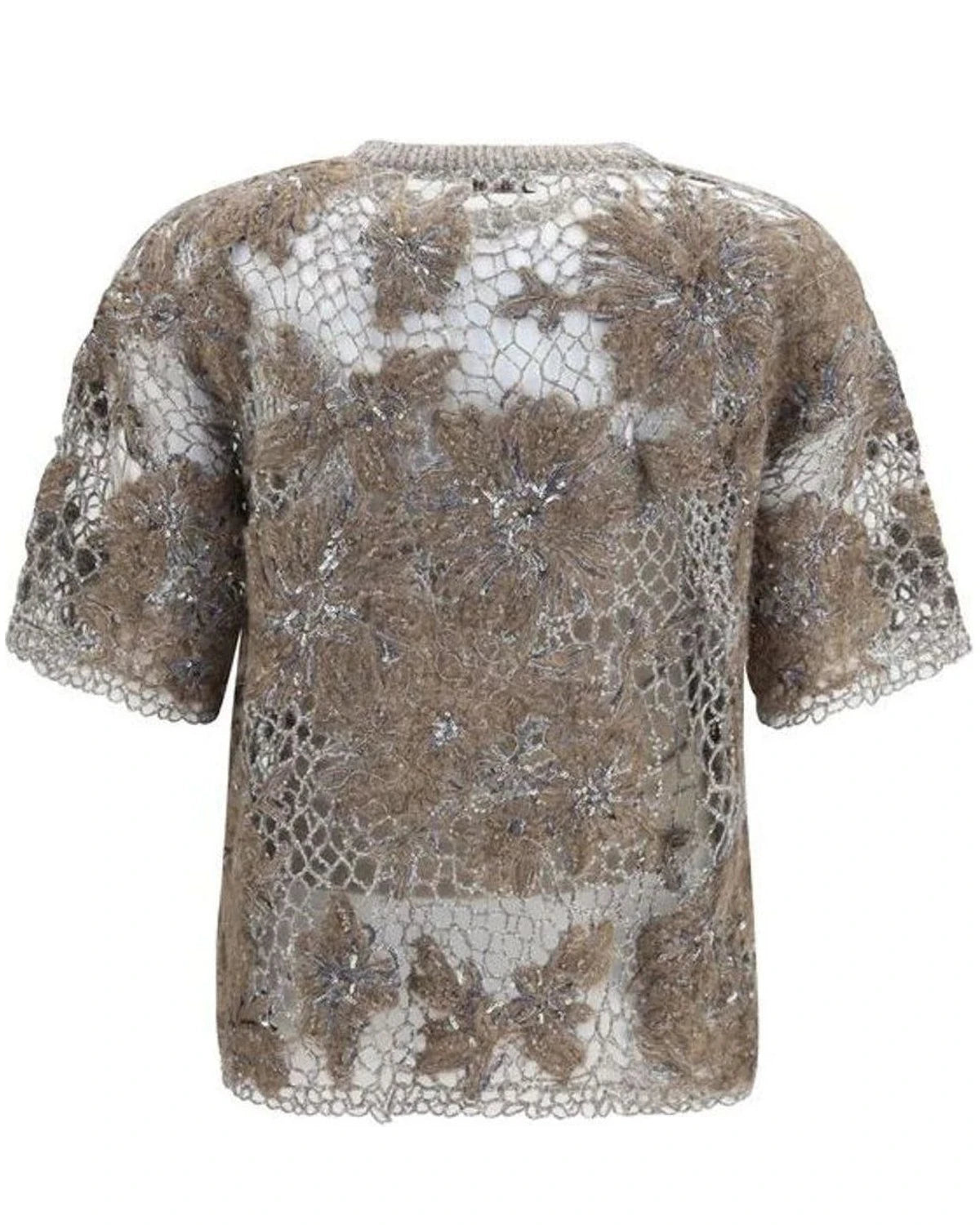 Brunello Cucinelli Blouse in beige, Mohair — view 2