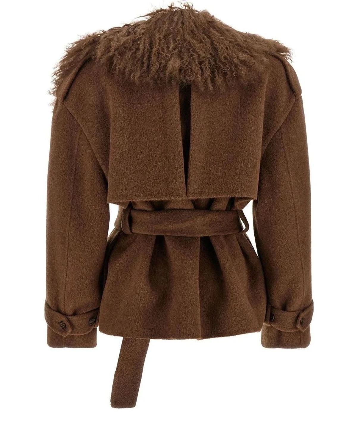 Giuseppe Di Morabito Wrap Coat in brown — view 2