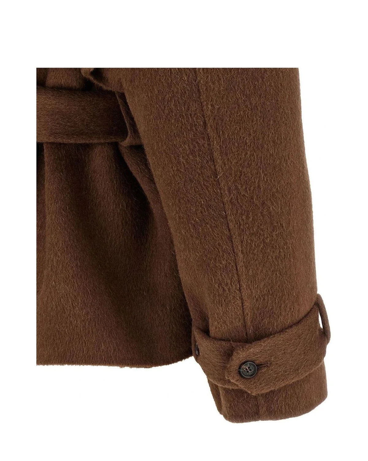 Giuseppe Di Morabito Wrap Coat in brown — view 4