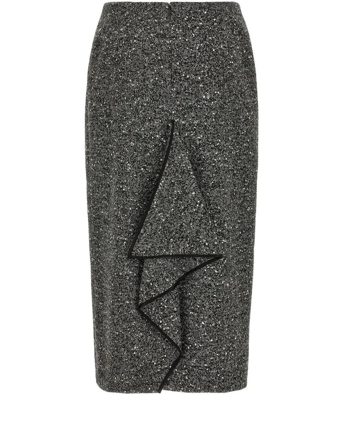 Valentino Garavani Skirt in gray, Virgin Wool — view 2