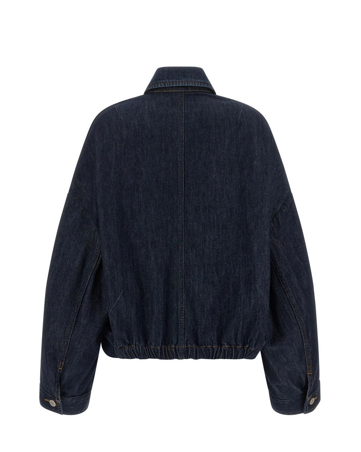 Dries Van Noten Trucker Jacket in blue, Cotton — view 2