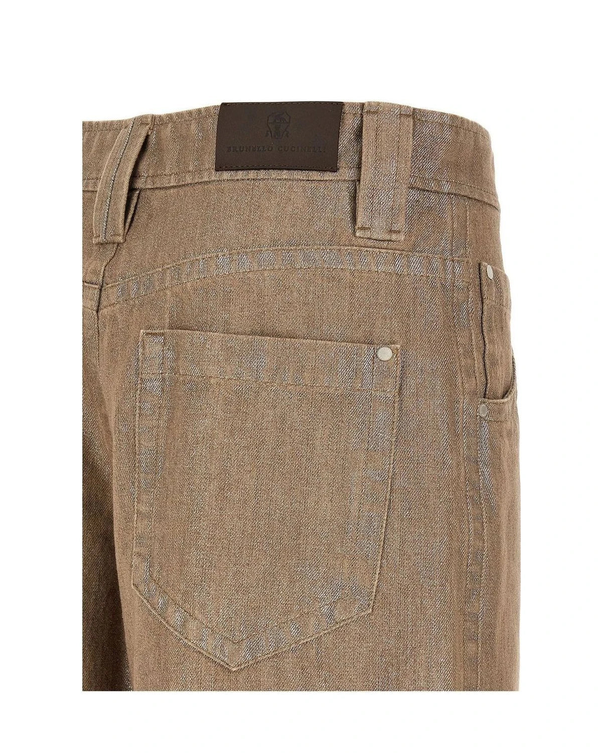 Brunello Cucinelli Jean in beige, Cotton β view 4