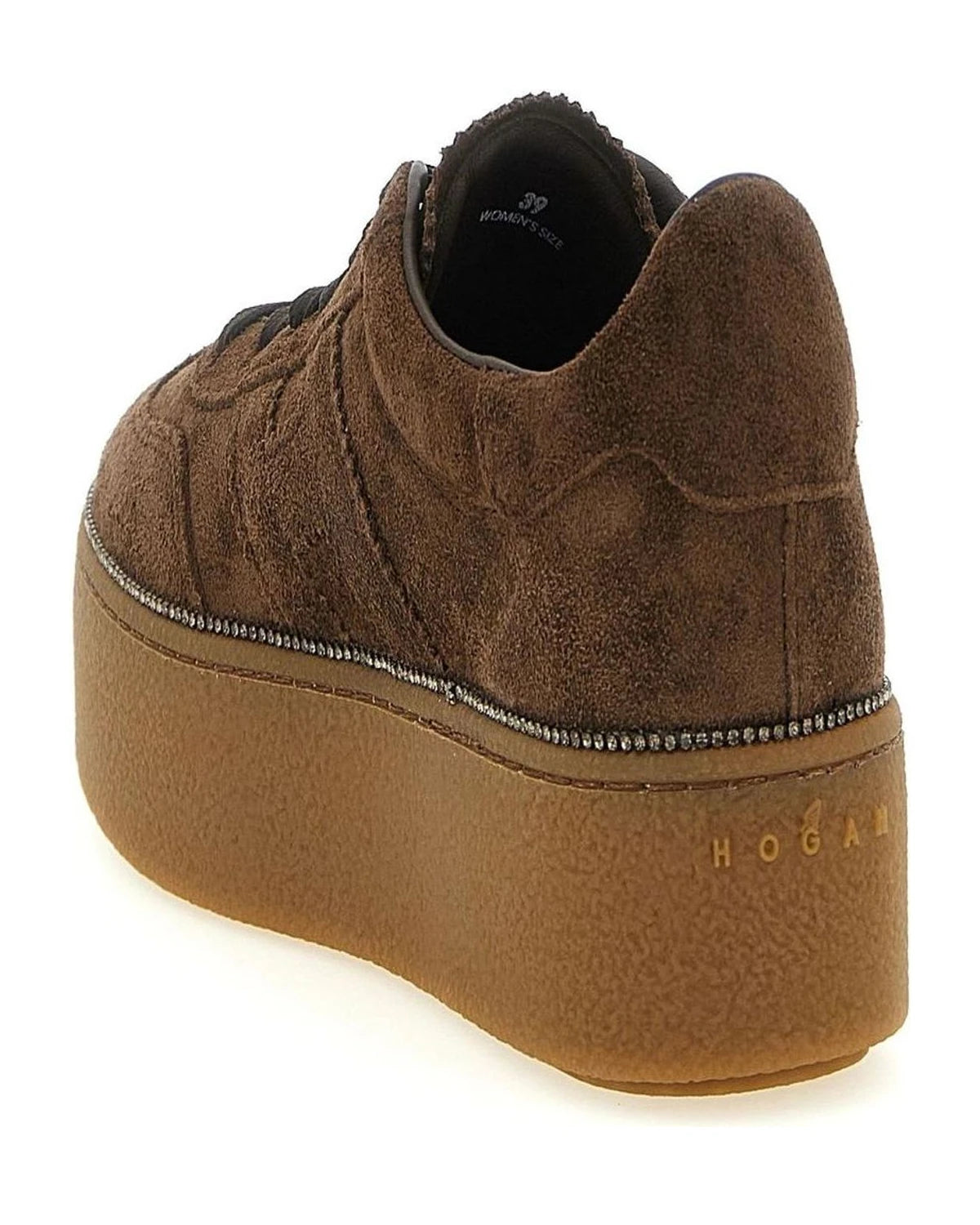 Hogan Sneakers in brown, Calfskin Leather — view 3