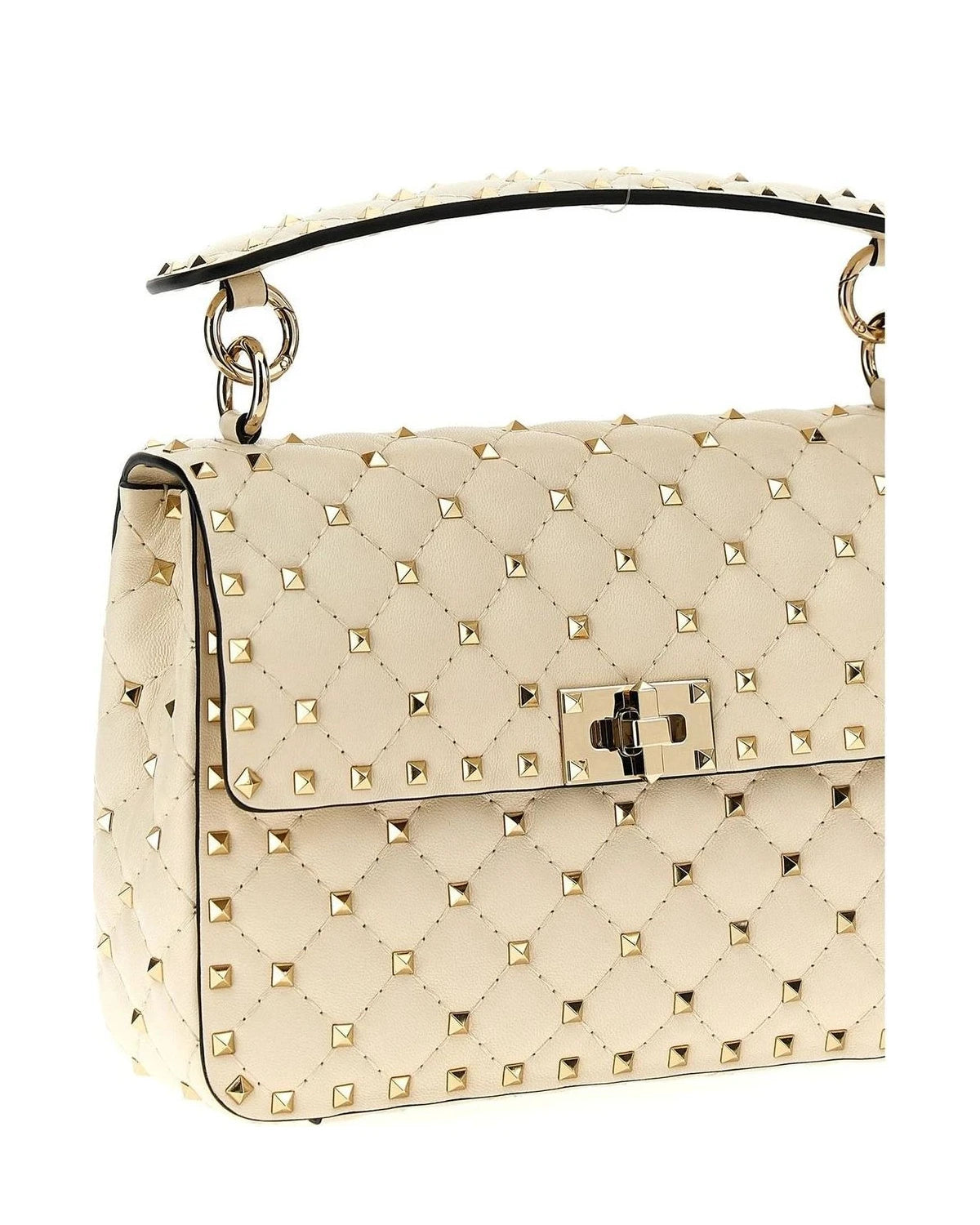 Valentino Garavani Shoulder Bag in white, Lamb Leather — view 3