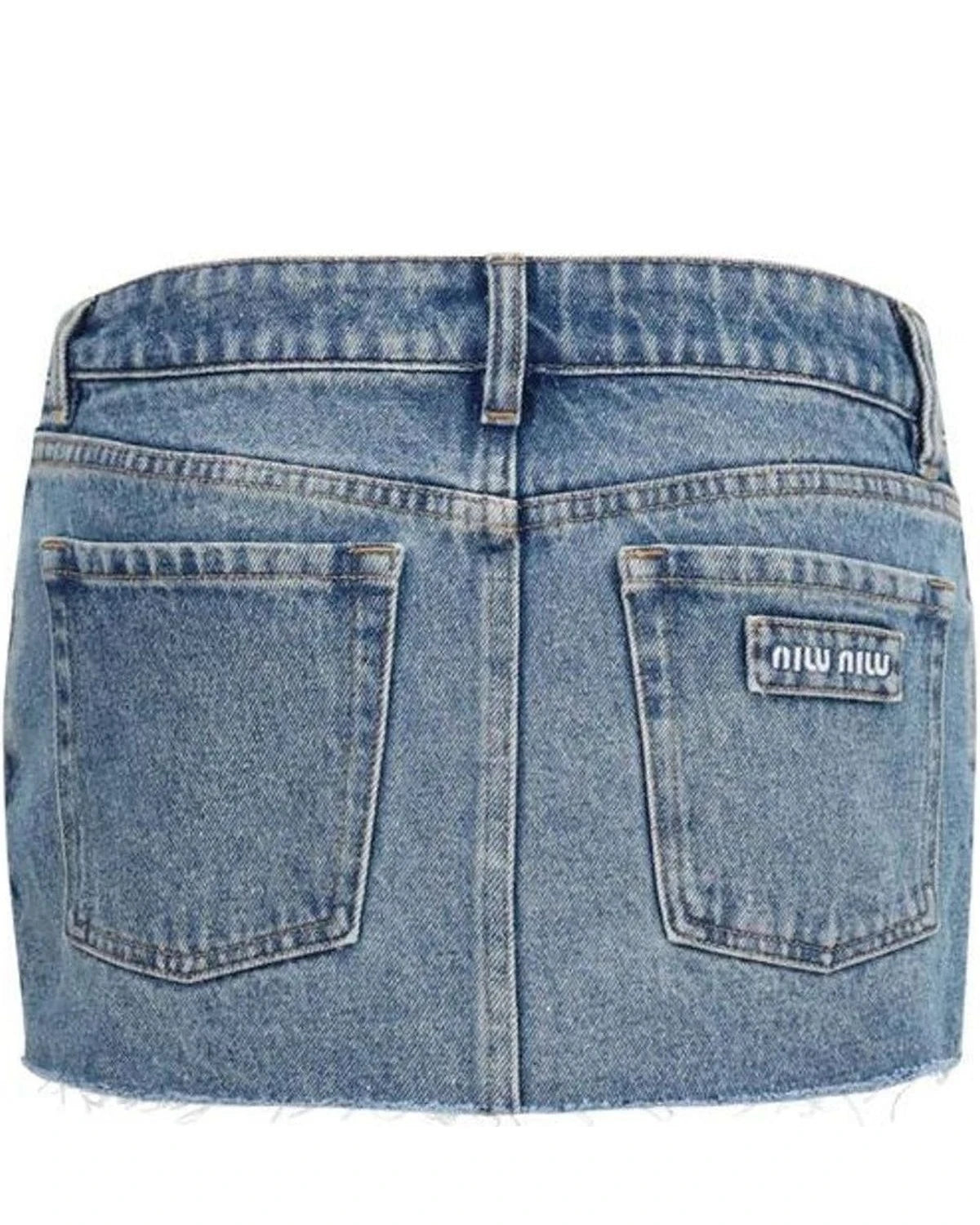 Miu Miu Skirt in blue, Cotton — view 2