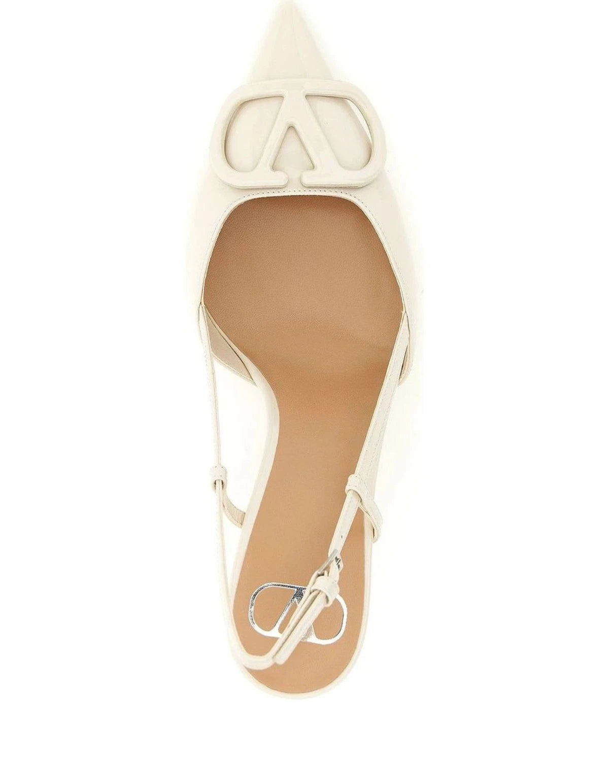 Valentino Garavani Pumps in white, Calfskin Leather — view 4