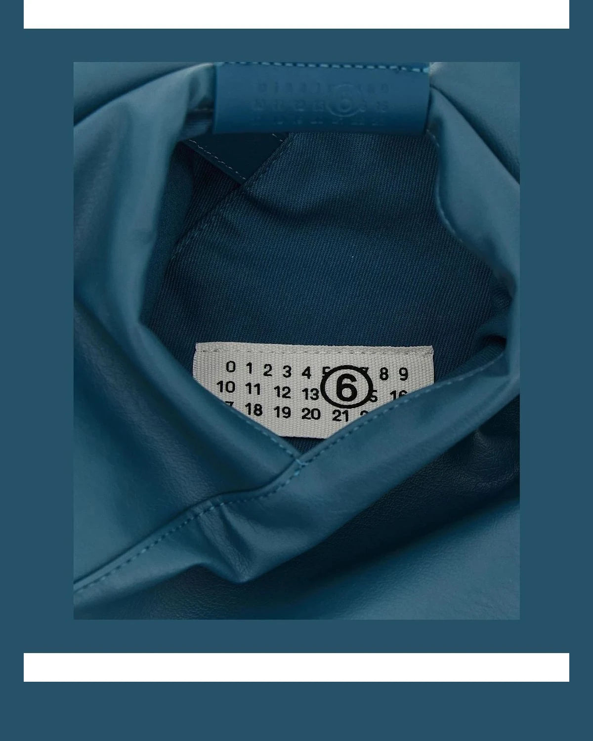 MM6 Maison Margiela Hobo Bag in blue, Polyurethane — view 4