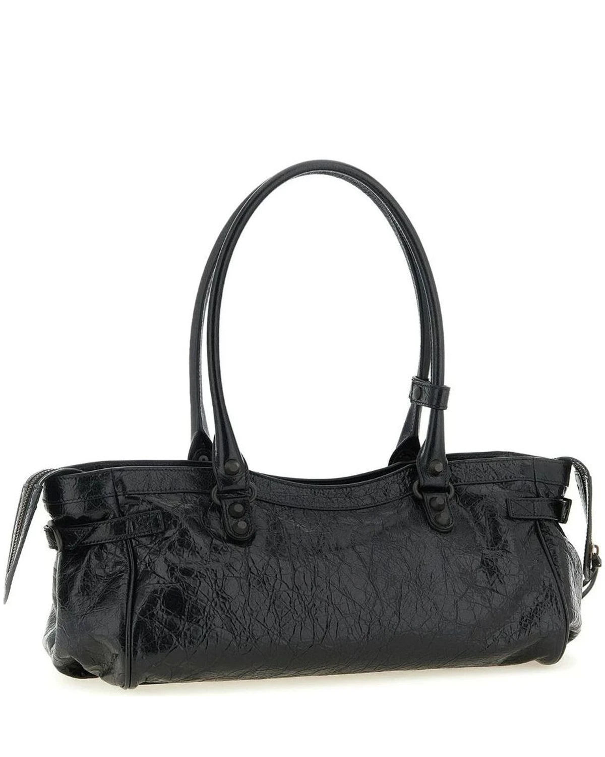 Balenciaga Shoulder Bag in black, Lamb Leather — view 2