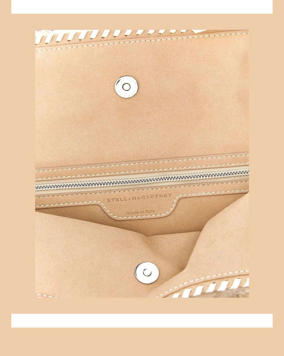 Stella McCartney Shoulder Bag in beige, Polyester β view 4