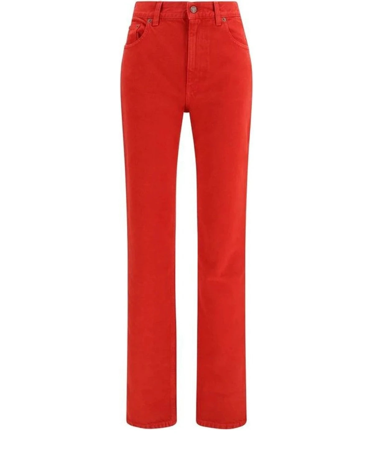 Chloé Trouser in red, Cotton